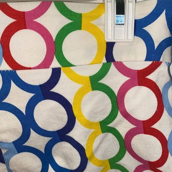 KRAZY LARRY Pull On Ankle Pants in Multi Circles - Picture 7 of 8